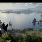 crimson desert horseback over cliff screenshot